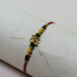 Stones AD and Beads work Rakhi