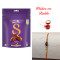 Cadbury Silk Home Treats with Traditional Rudraksh and AD Rakhi
