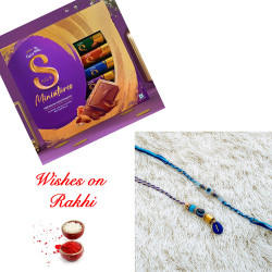 Graceful Bhaiya Bhabhi Rakhi and Cadbury Silk Miniatures Surprise