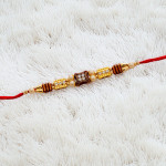 AD, Pearls and Beads Studded Rakhi