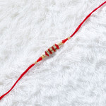 AD Studded with Coloring Beads Rakhi
