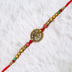 Antique Finish Om Rakhi for Bhai