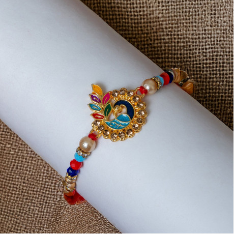 Artisan Crafted Peacock Rakhi