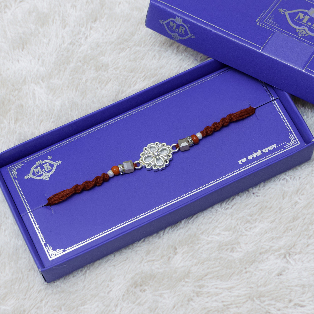 Artisan Crafted Silver Rakhi Artisan Crafted Silver Rakhi