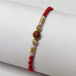 Authentic Beads Rakhi with Blessed Rudraksh