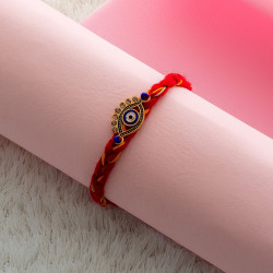Authentic Mauli Thread Rakhi with Evil Eye Charm