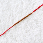 Authentic Wooden Beads Rakhi with Sparkling Diamonds Charms Authentic Wooden Beads Rakhi with Sparkling Diamonds Charms