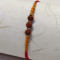 Beads with Triple Rudraksha Rakhi