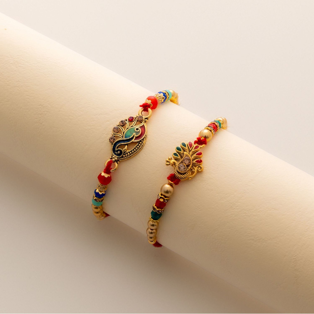 Beautiful Sibling Connection Rakhi Set of 2 Beautiful Sibling Connection Rakhi Set of 2