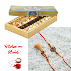 Bhaiya Bhabhi Rakhi with Gourmet Kaju Mix Sweets