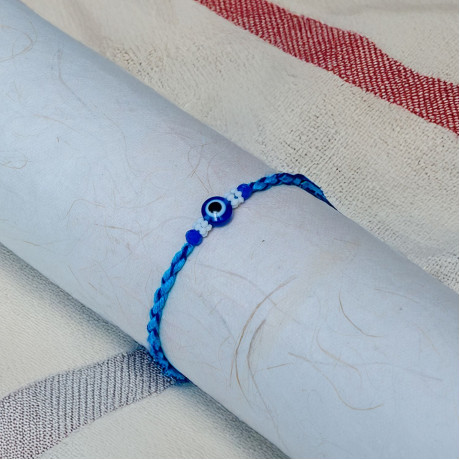 Bold Blue Evil Eye Thread