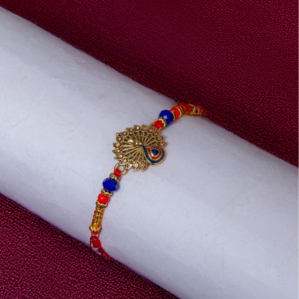 Bond of Love Premium Peacock Rakhi Bond of Love Premium Peacock Rakhi