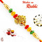 Charming Multicolor Beads Studded OM Rakhi