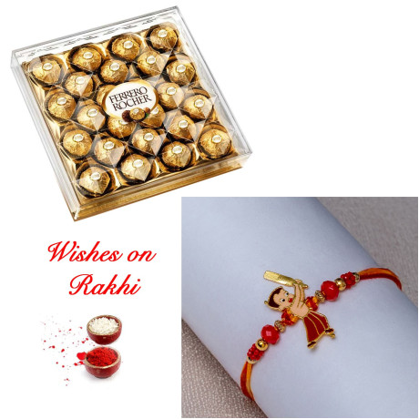 Chic Kids Rakhi with Ferrero Rocher Box Chic Kids Rakhi with Ferrero Rocher Box