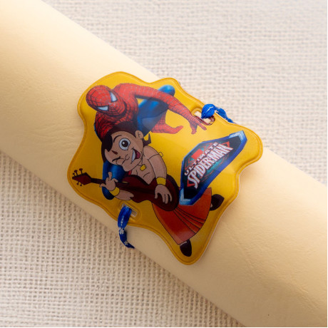Chota Bheem and Spiderman Motif Kids Rakhi