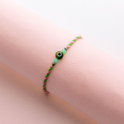 Colorful Beads Rakhi with Evil Eye Colorful Beads Rakhi with Evil Eye