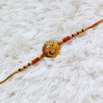 Colorful Peacock Enamel Work with Fancy Beads Colorful Peacock Enamel Work with Fancy Beads