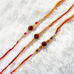 Crafted with Sisterly Affection Rakhi Set of 3