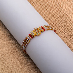 Dazzling AD and Beads Rakhi