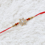 Delightful AD Rudraksh and Beads Rakhi Delightful AD Rudraksh and Beads Rakhi