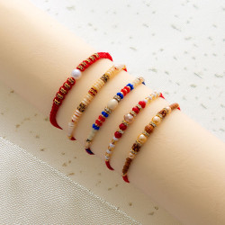Divine Handcrafted Rakhi Set of 5