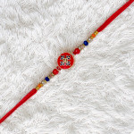 Elegant Meenakari Rakhi - Handcrafted Beauty Elegant Meenakari Rakhi - Handcrafted Beauty