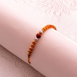 Ethnic Beads Rakhi with Divine Rudraksh