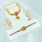Ethnic Lumba Rakhi Combo with Roli Tikka Pack with Premium Box Ethnic Lumba Rakhi Combo with Roli Tikka Pack with Premium Box