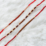Exclusive Set of 3 Rakhis with Beads and Pearls