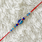 Exquisite American Diamond Evil Eye Rakhi