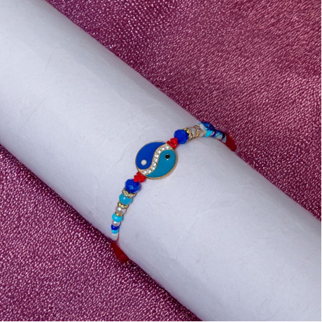 Exquisite American Diamond Evil Eye Rakhi