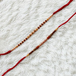 Exquisite Set of 2 Rakhis with Pearls and Beads