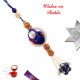 Fabulous Pearls Beads and AD Work Lumba Rakhi