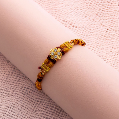 Fancy AD and Beads Studded Rakhi Fancy AD and Beads Studded Rakhi