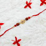 Fancy AD Rudraksh and Beads Rakhi Fancy AD Rudraksh and Beads Rakhi