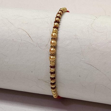 Fancy Pearls with AD Rakhi
