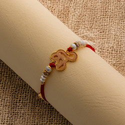 Fancy Rakhi with Pearls Beads and AD Fancy Rakhi with Pearls Beads and AD