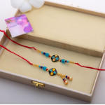 Fashion-Forward Rakhi Lumba Duo in Trendy Gift Box Fashion-Forward Rakhi Lumba Duo in Trendy Gift Box