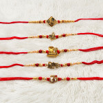Five Piece Handmade Rakhi Collection
