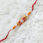 Glowing Pearls AD and Beads Rakhi Glowing Pearls AD and Beads Rakhi