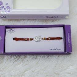 Good Fortune Silver Shivling Rakhi
