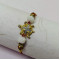 Hand Made Rakhi with AD Rudraksh Pearls and Beads