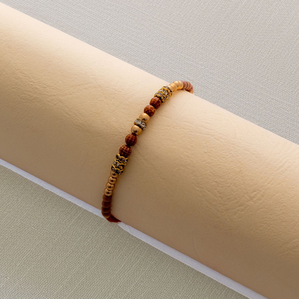 Handcrafted Beads Rakhi with American Diamonds Handcrafted Beads Rakhi with American Diamonds
