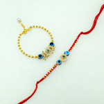 Handcrafted Evil Eye Rakhi Combo Handcrafted Evil Eye Rakhi Combo