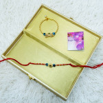 Handcrafted Evil Eye Rakhi Combo with Gift Box Handcrafted Evil Eye Rakhi Combo with Gift Box