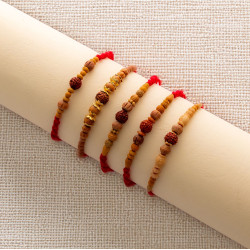 Handcrafted Rakhi Set of 5 for Brothers