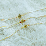 Handmade Divine Rakhi Set of 3 for Bhaiya Handmade Divine Rakhi Set of 3 for Bhaiya