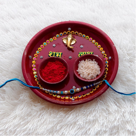 Handmade Thali and Rakhi: A Bond of Love