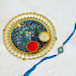 Heritage Rakhi with Artisan Decorative Thali Heritage Rakhi with Artisan Decorative Thali