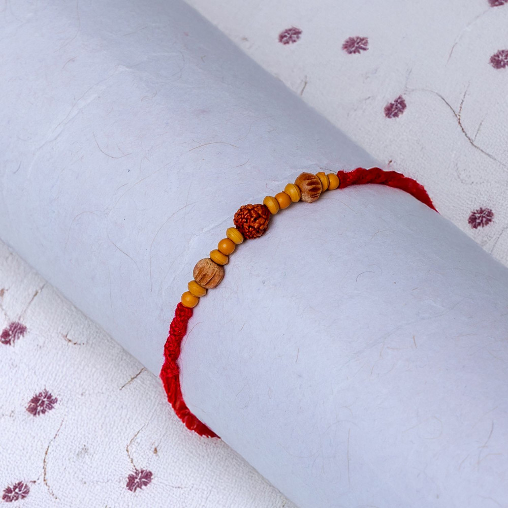Holy Rudraksh Protective Rakhi Holy Rudraksh Protective Rakhi